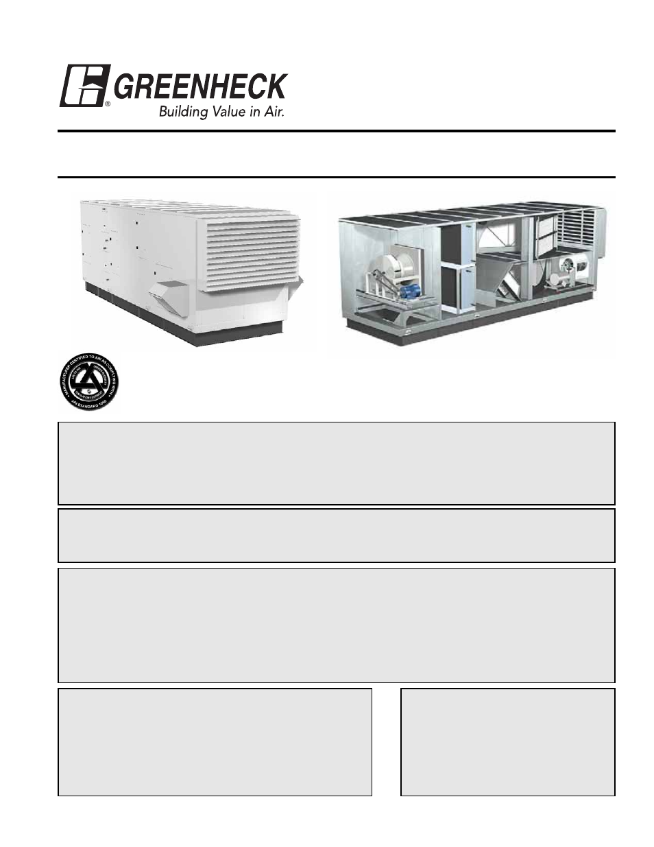 Greenheck Fan Energy Recovery Ventilator APEX-200 User Manual | 28 pages