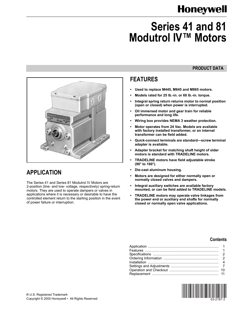 Greenheck Fan Modutrol IV Motors 81 User Manual | 12 pages