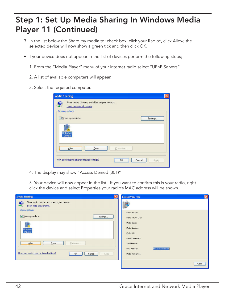 Grace Digital GDI-IR3020 User Manual | Page 42 / 44