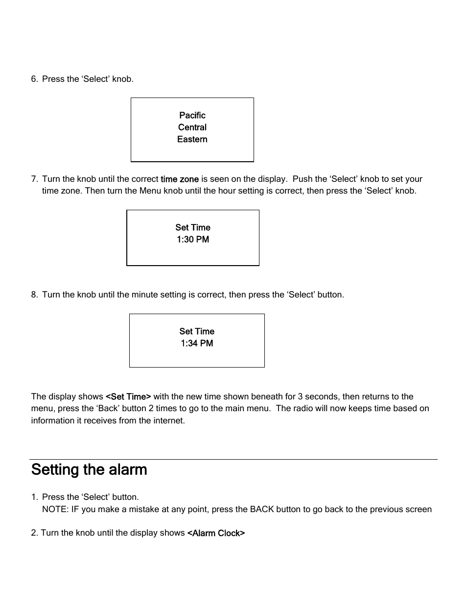 Setting the alarm | Grace Digital SOLO GDI-IRA500 User Manual | Page 23 / 51