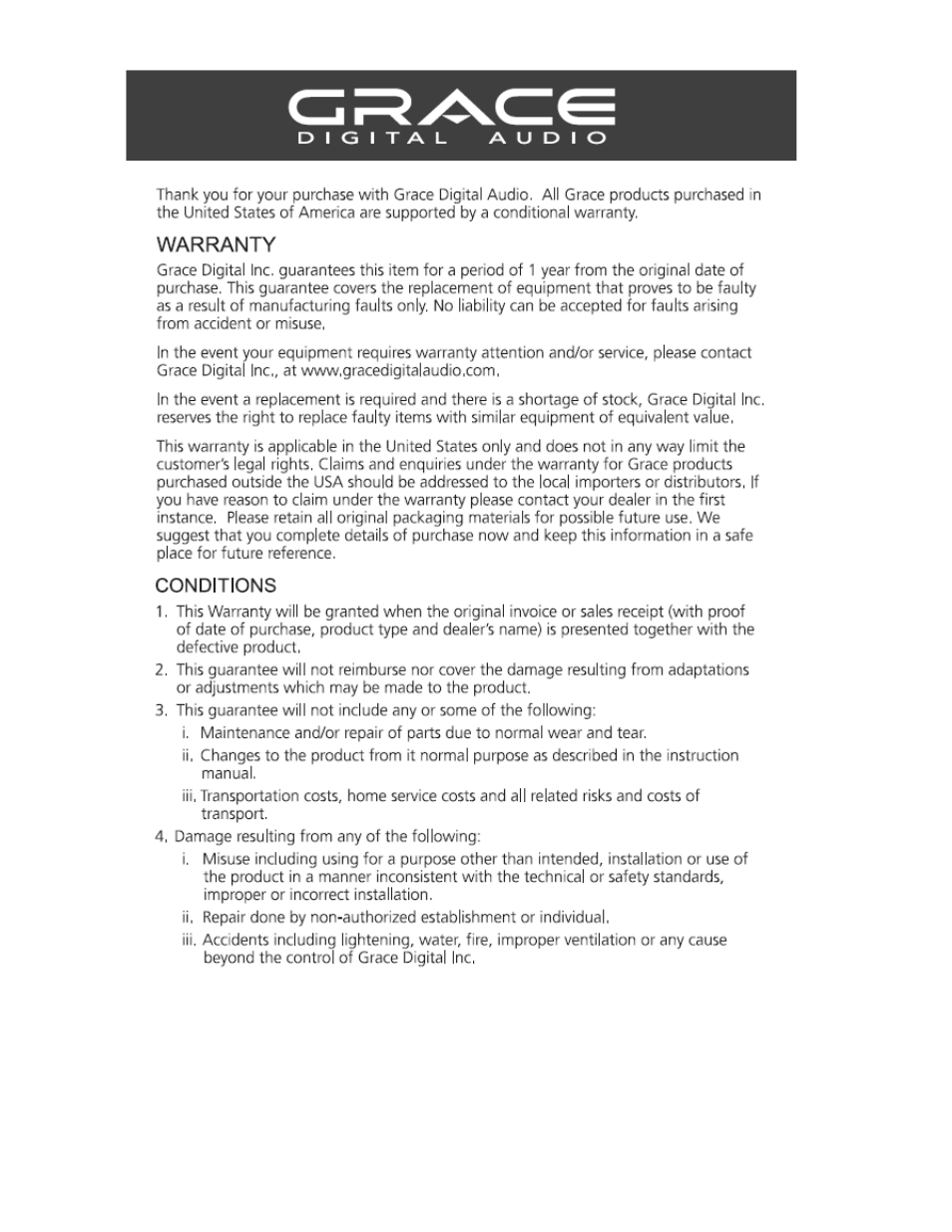 Grace Digital Floating Wireless Speaker System User Manual | Page 9 / 9