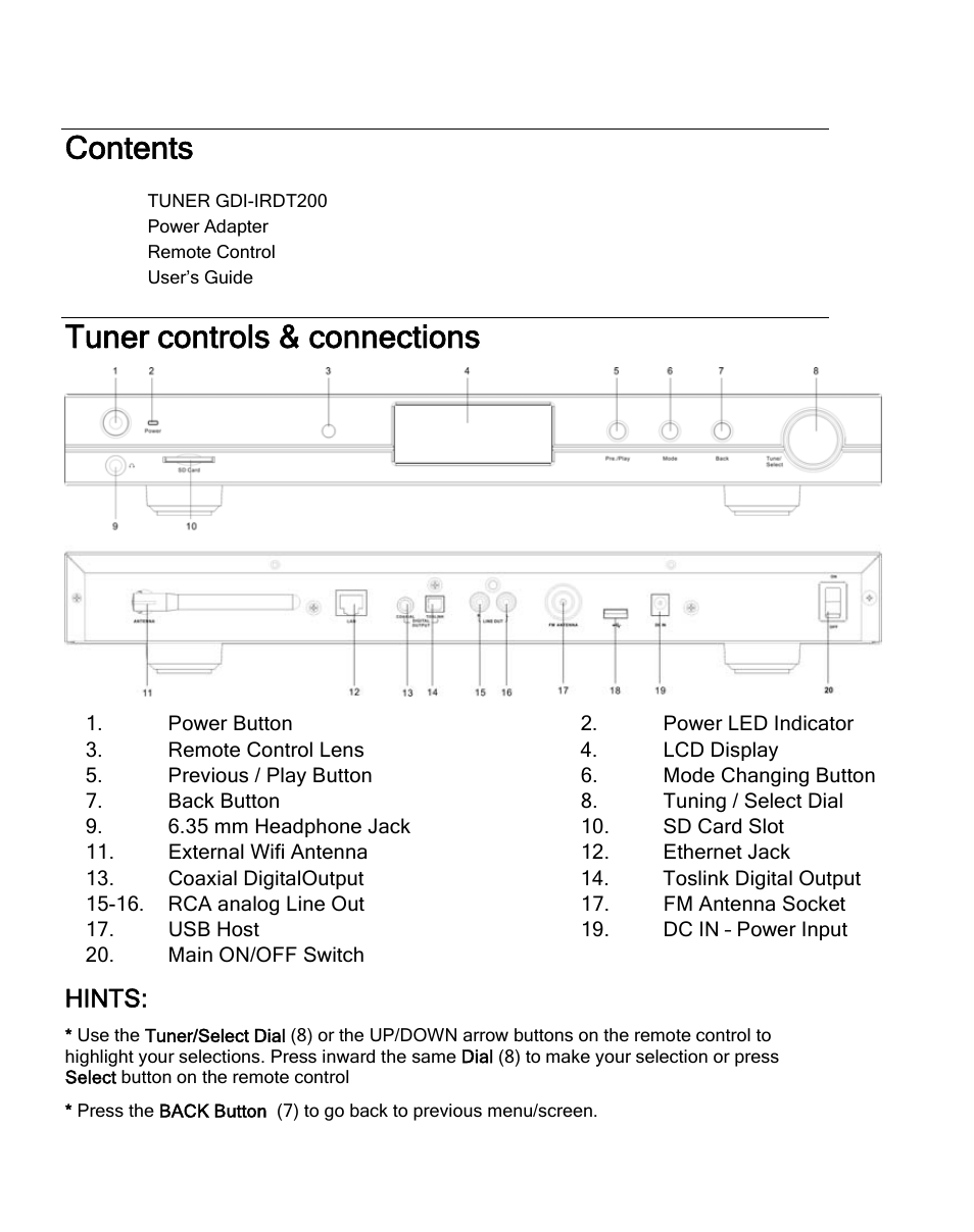 Grace Digital TUNER GDI-IRDT200 User Manual | Page 9 / 51