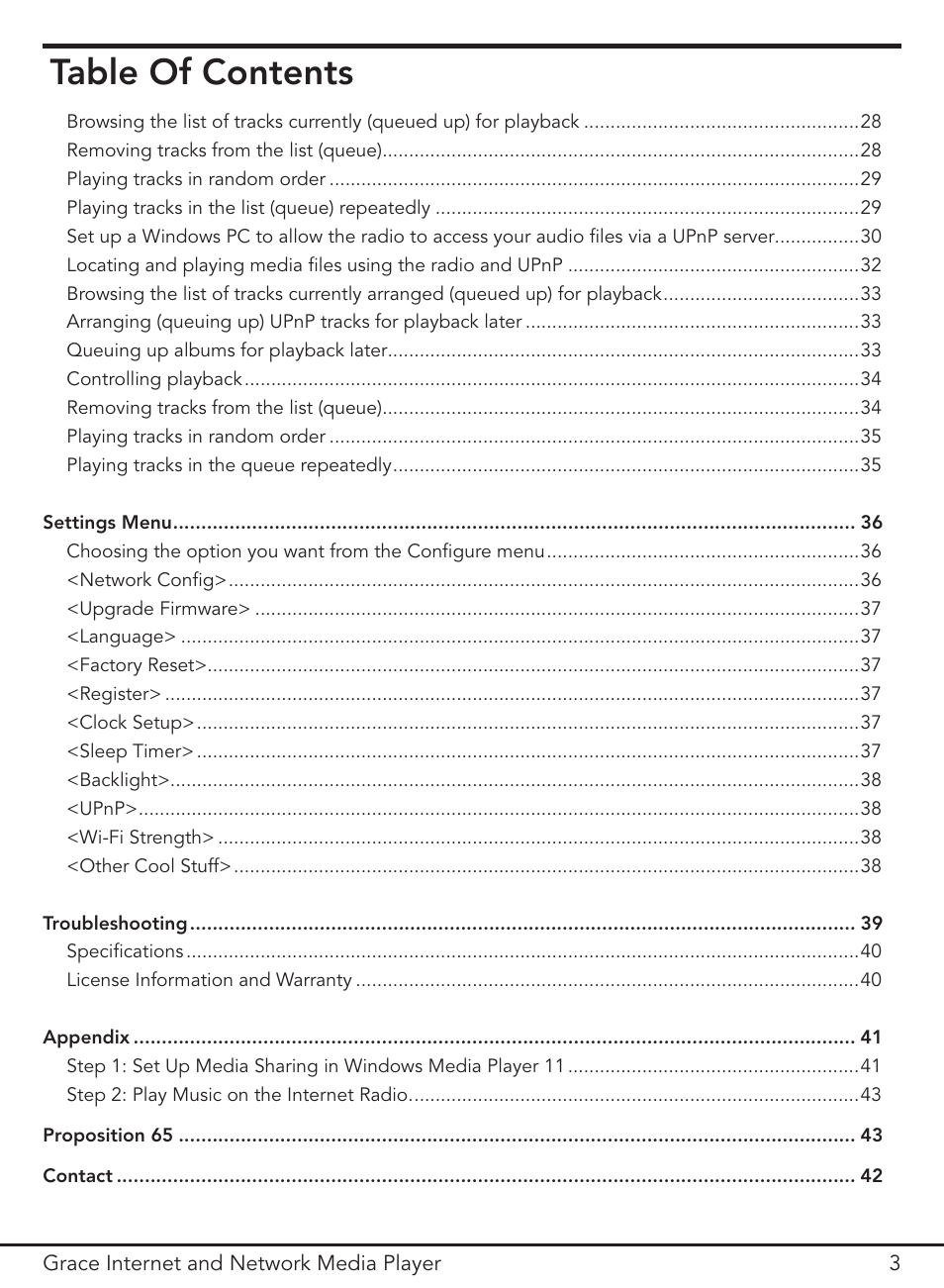 Grace Digital GDI-IR3000 User Manual | Page 3 / 44
