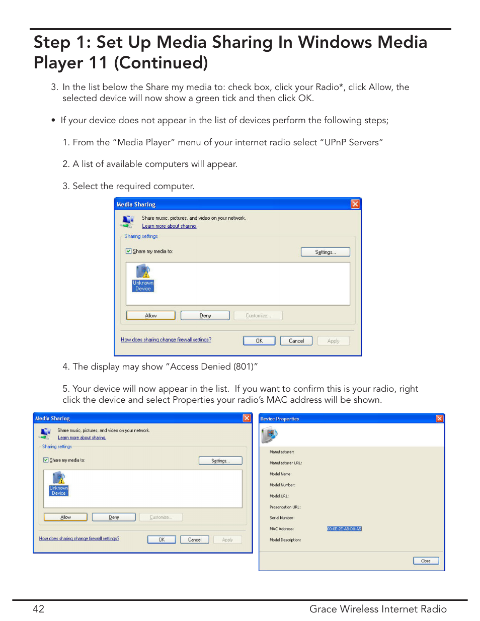 Grace Digital GDI-IR2000 User Manual | Page 42 / 44