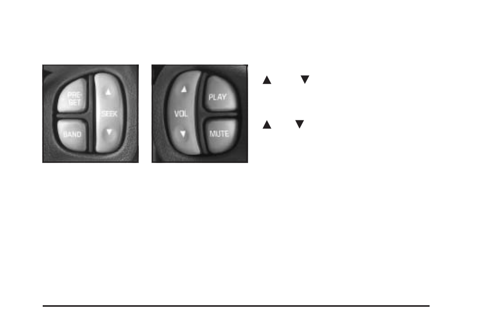 Audio steering wheel controls, Audio steering wheel controls -117, Audio steering | Wheel controls | GM None Pontiac Aztek User Manual | Page 243 / 462