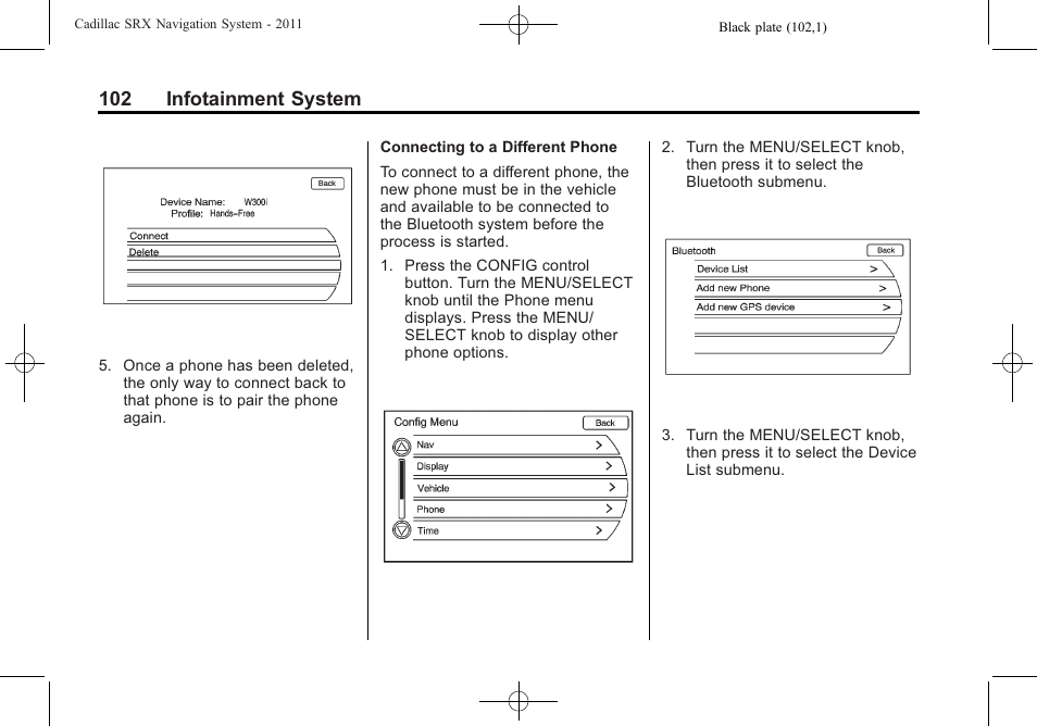 102 infotainment system | GM GPS Receiver User Manual | Page 102 / 122