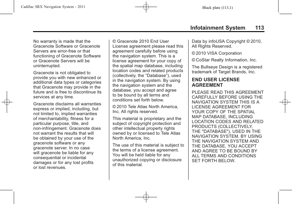 Infotainment system 113 | GM GPS Receiver User Manual | Page 113 / 122