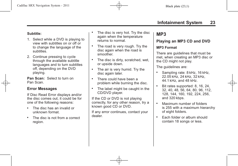 Infotainment system 23 | GM GPS Receiver User Manual | Page 23 / 122