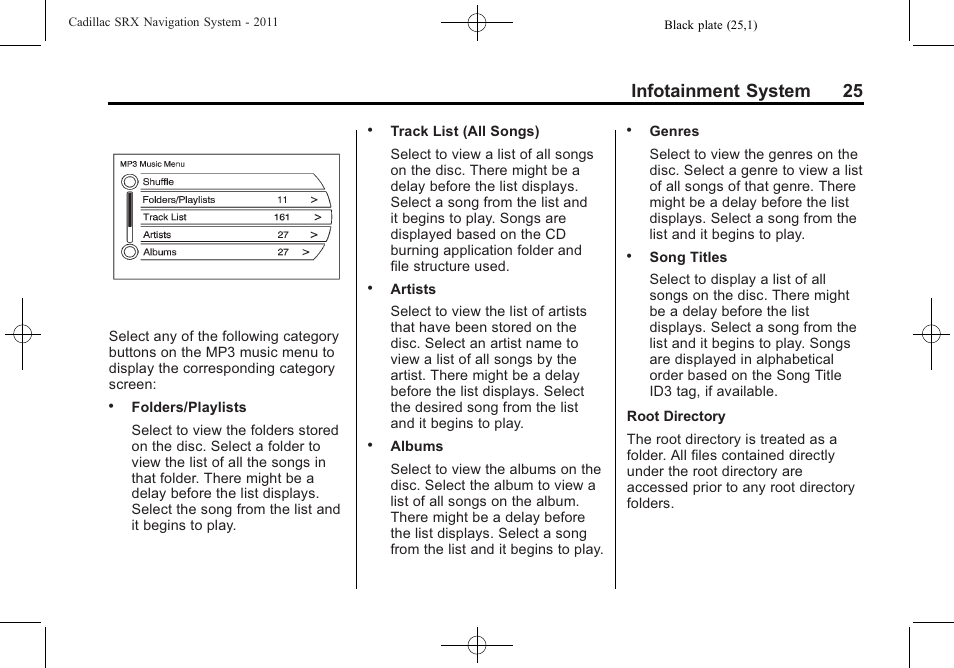 Infotainment system 25 | GM GPS Receiver User Manual | Page 25 / 122
