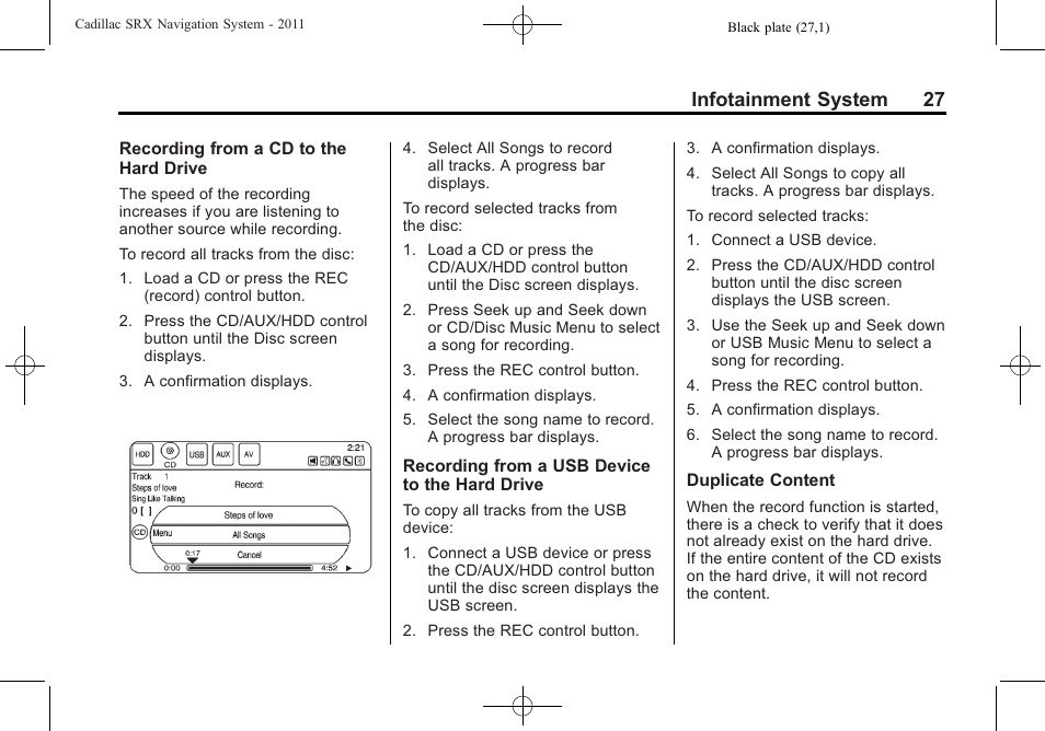Infotainment system 27 | GM GPS Receiver User Manual | Page 27 / 122