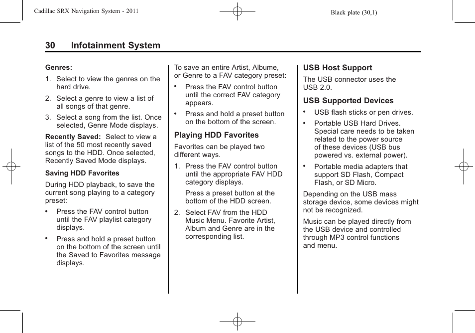 30 infotainment system | GM GPS Receiver User Manual | Page 30 / 122