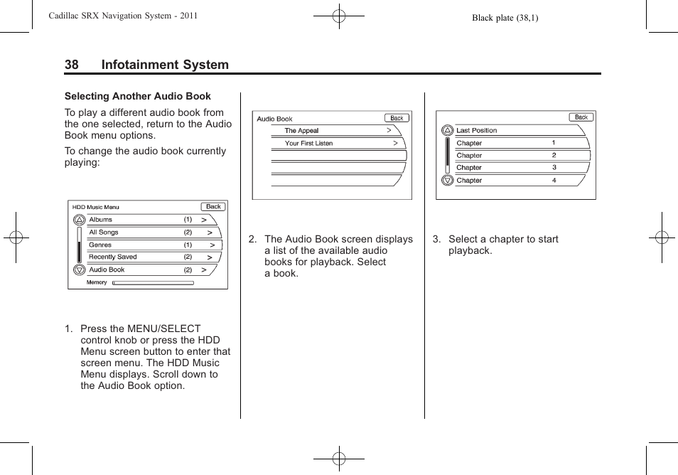 38 infotainment system | GM GPS Receiver User Manual | Page 38 / 122