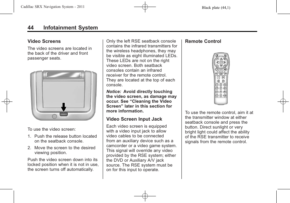 44 infotainment system | GM GPS Receiver User Manual | Page 44 / 122