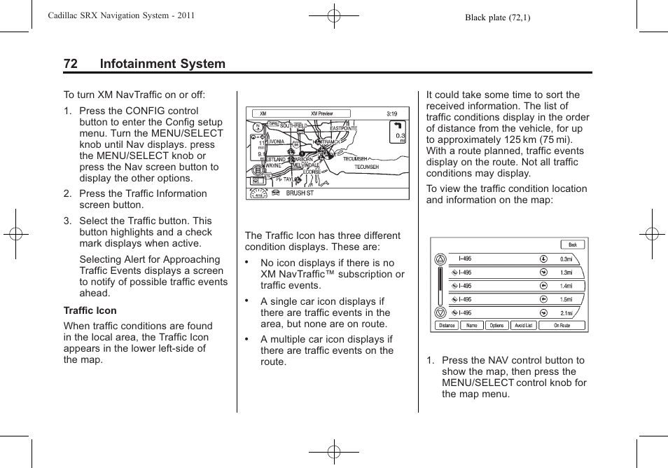 72 infotainment system | GM GPS Receiver User Manual | Page 72 / 122