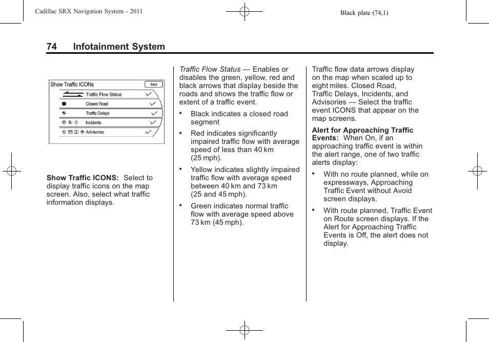 74 infotainment system | GM GPS Receiver User Manual | Page 74 / 122