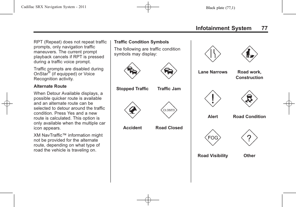 Infotainment system 77 | GM GPS Receiver User Manual | Page 77 / 122