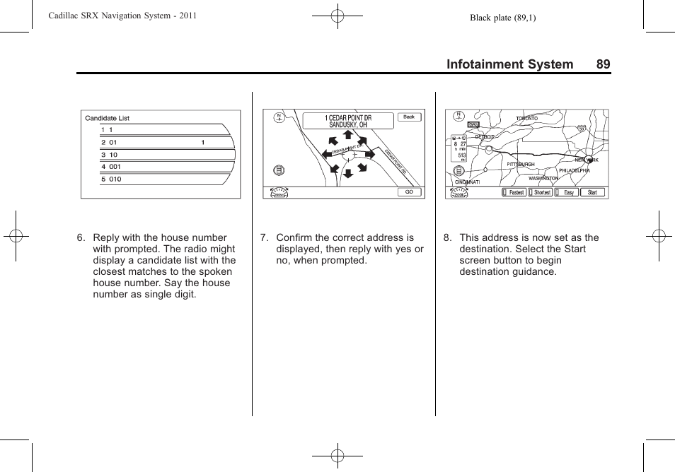 Infotainment system 89 | GM GPS Receiver User Manual | Page 89 / 122