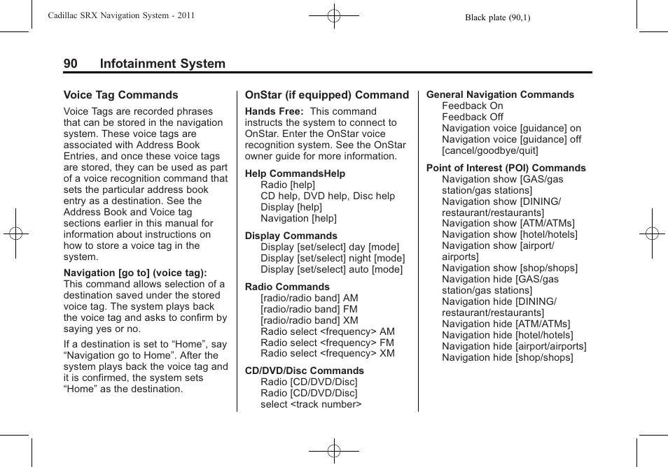 90 infotainment system | GM GPS Receiver User Manual | Page 90 / 122