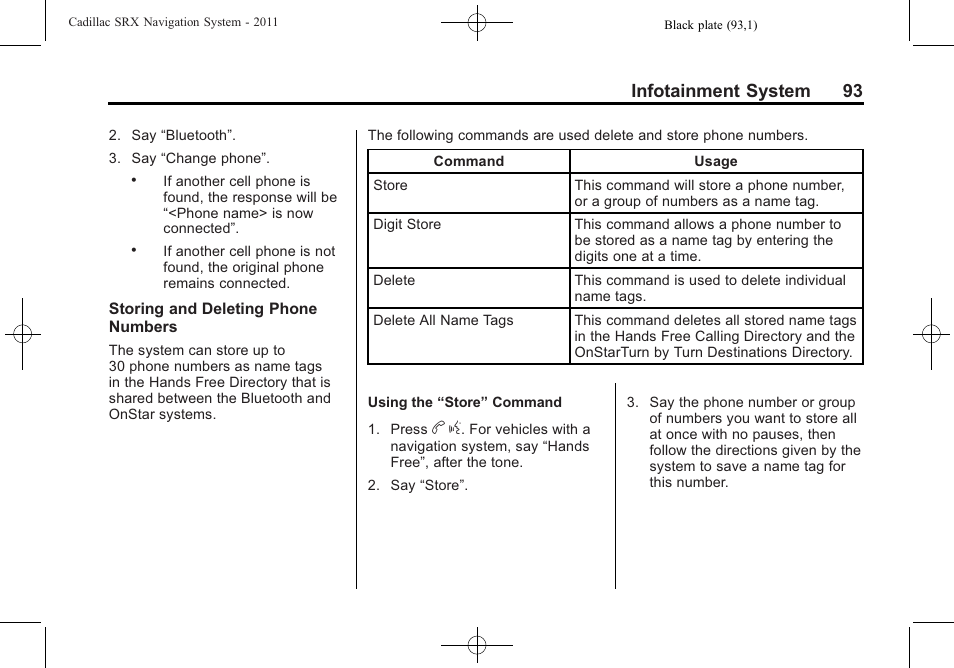 Infotainment system 93 | GM GPS Receiver User Manual | Page 93 / 122