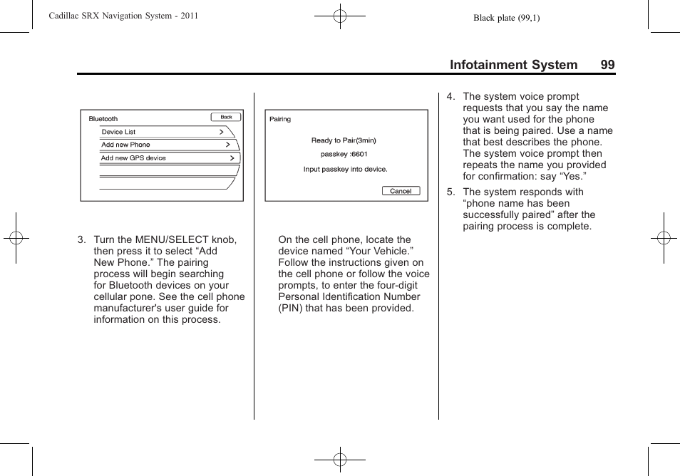 Infotainment system 99 | GM GPS Receiver User Manual | Page 99 / 122