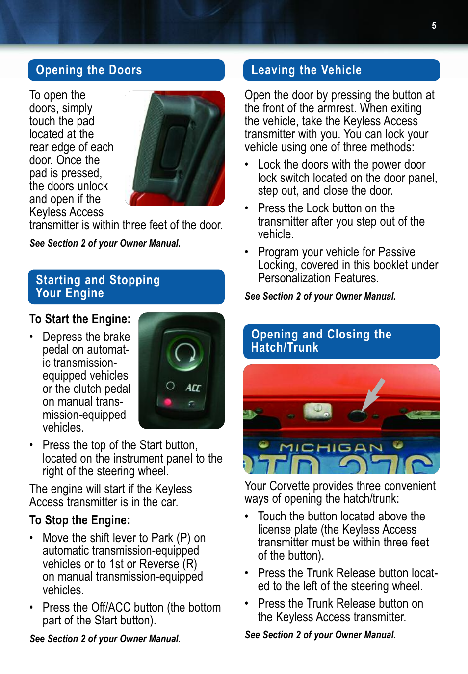 GM 2006 Corvette User Manual | Page 5 / 20