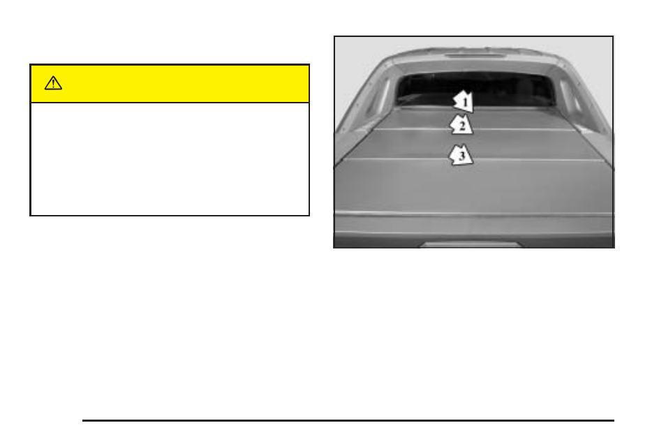 Cargo cover panels, Cargo cover panels -62, Caution | GM Chevrolet Avalanche User Manual | Page 132 / 494