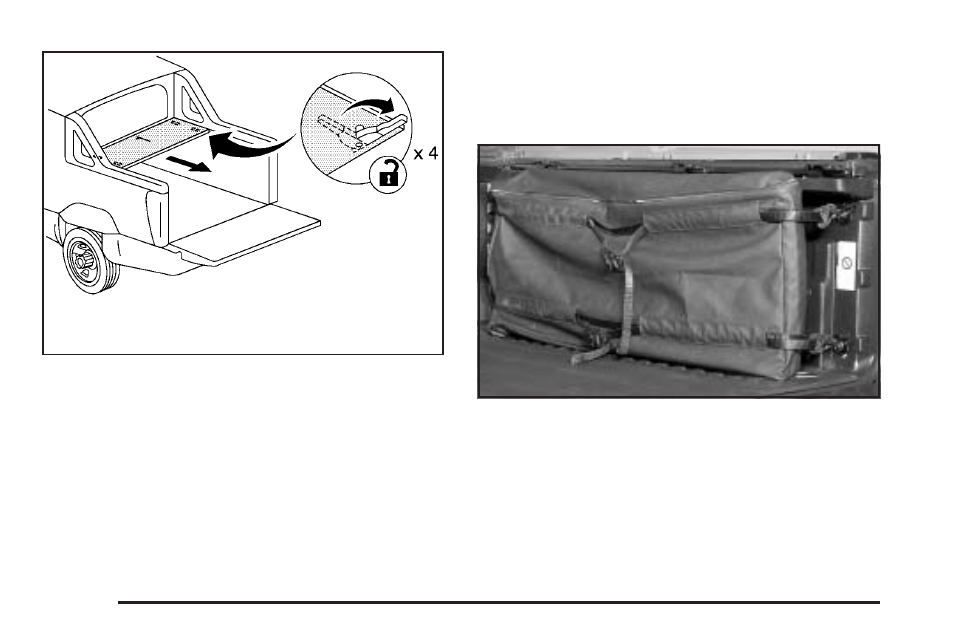 Cargo panel storage system | GM Chevrolet Avalanche User Manual | Page 134 / 494