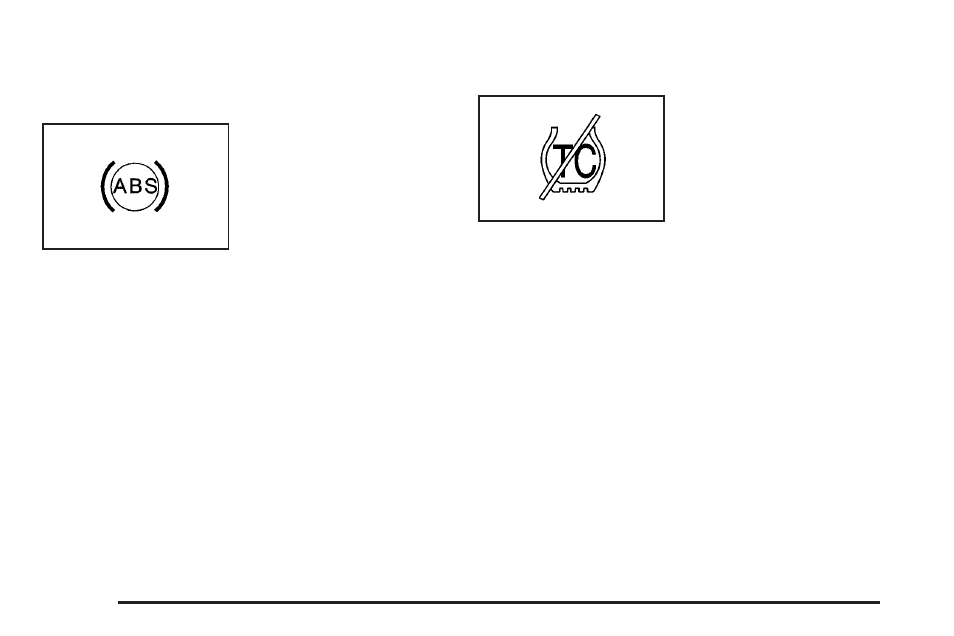 Anti-lock brake system warning light, Traction off light | GM Chevrolet Avalanche User Manual | Page 192 / 494