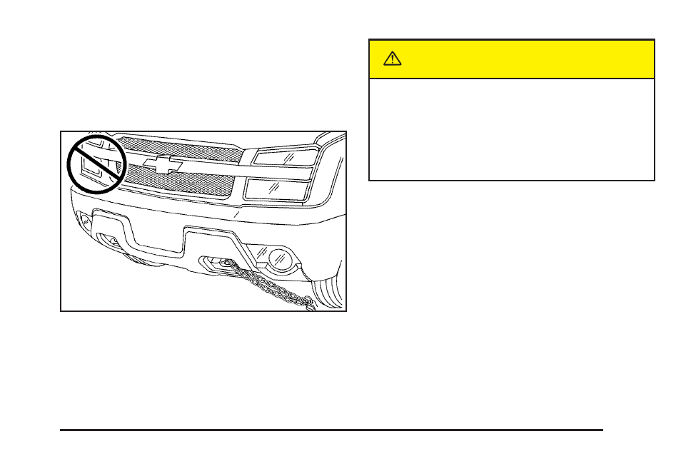 Recovery hooks, Recovery hooks -45, Caution | GM Chevrolet Avalanche User Manual | Page 305 / 494