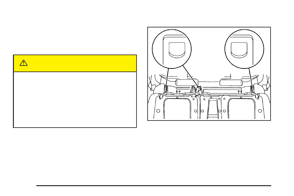 Top strap anchor location, Top strap anchor location -40, Caution | GM Chevrolet Avalanche User Manual | Page 46 / 494