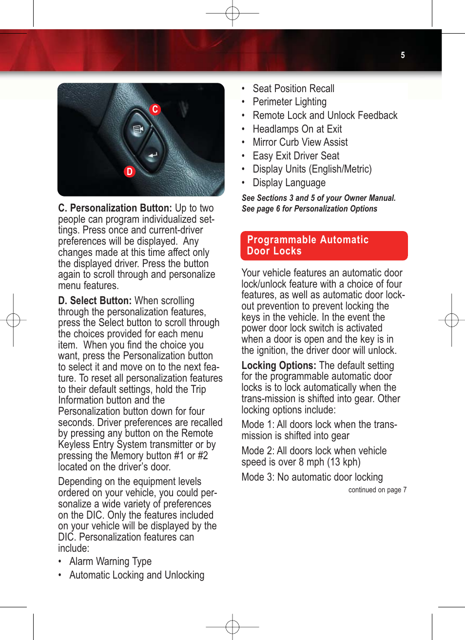 GM Bravada 2004 User Manual | Page 5 / 16