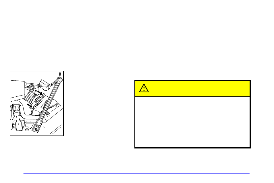 Engine air cleaner/filter, Caution | Buick 2002 Century User Manual | Page 266 / 357