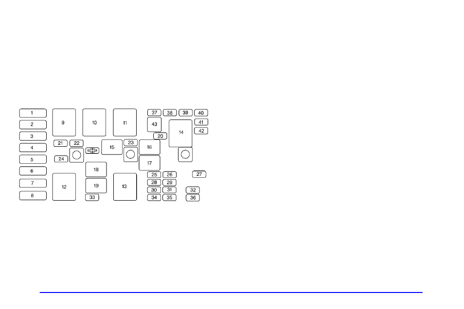 Underhood fuse block | Buick 2002 Century User Manual | Page 314 / 357