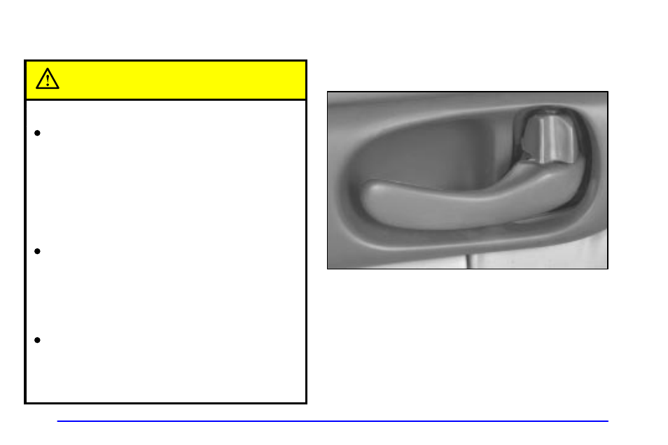 Door locks, Door locks caution | Buick 2002 Century User Manual | Page 70 / 357
