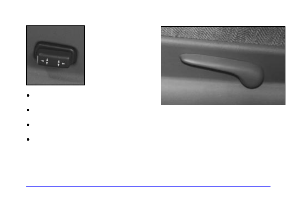 Six-way power seats (if equipped), Reclining front seatbacks | Buick 2002 Century User Manual | Page 9 / 357