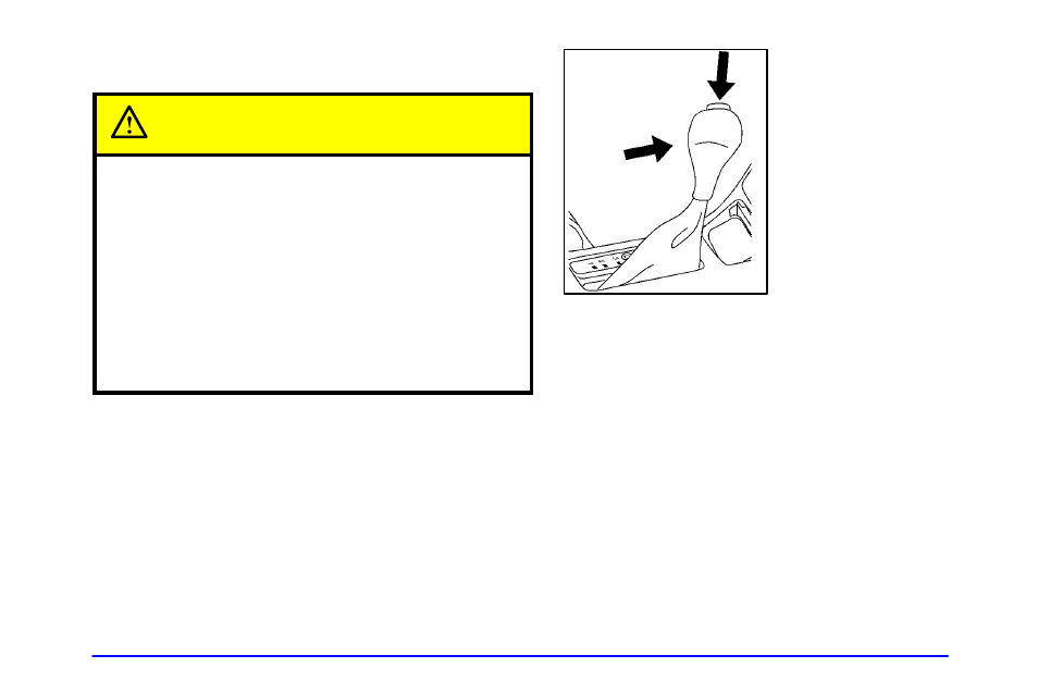 Shifting into park (p), Shifting into park (p) caution | Buick 2002 Century User Manual | Page 97 / 357