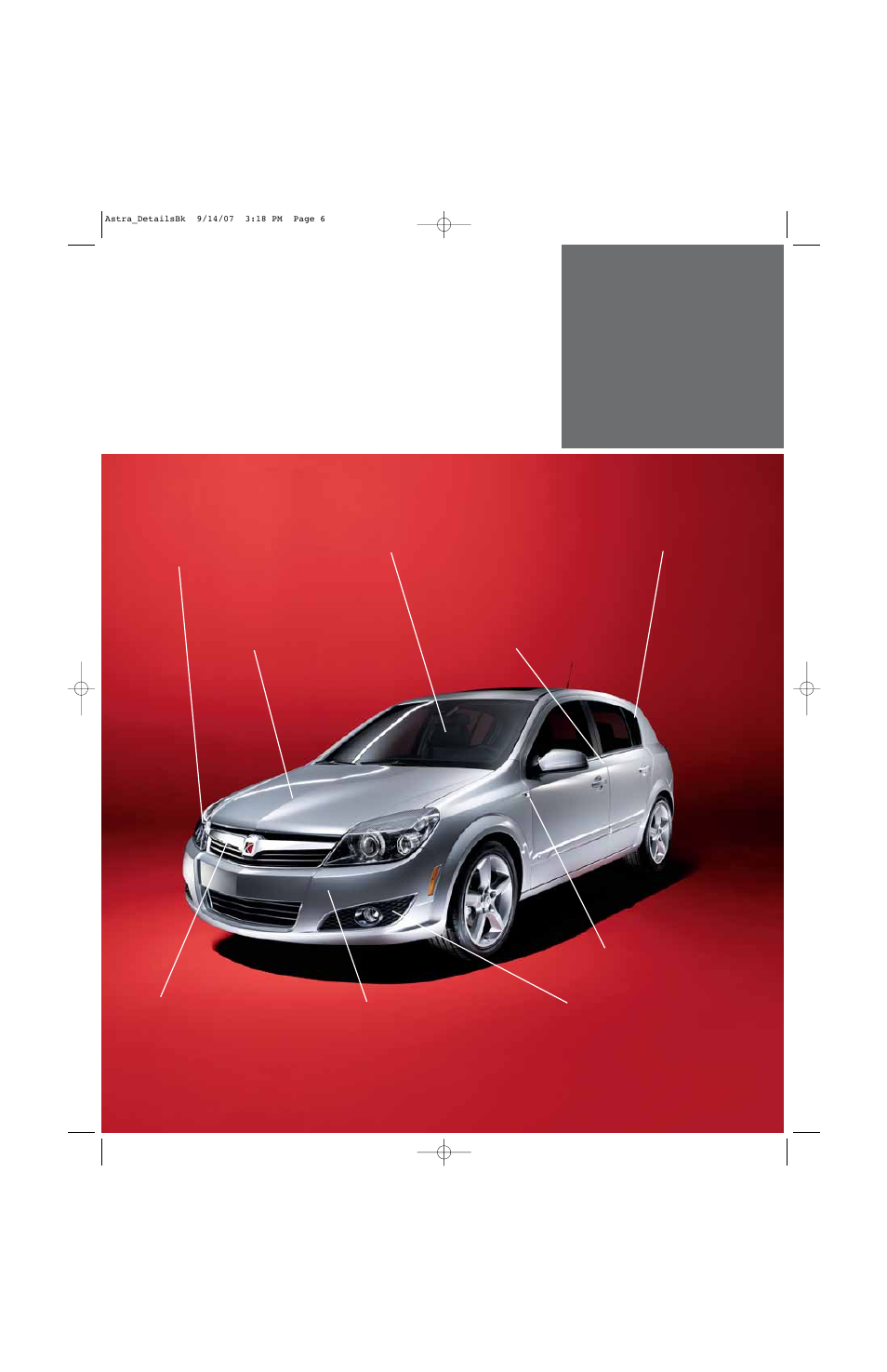 Exterior design & styling, 2008 saturn astra | GM Saturn ASTRA User Manual | Page 8 / 28