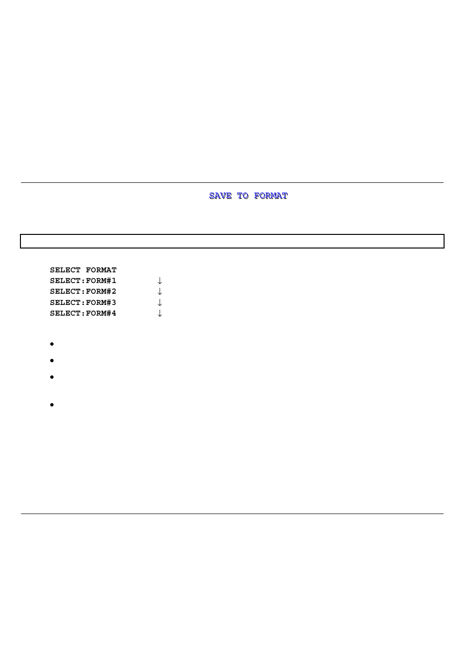 Selecting a stored format | Genicom 3850 User Manual | Page 110 / 150