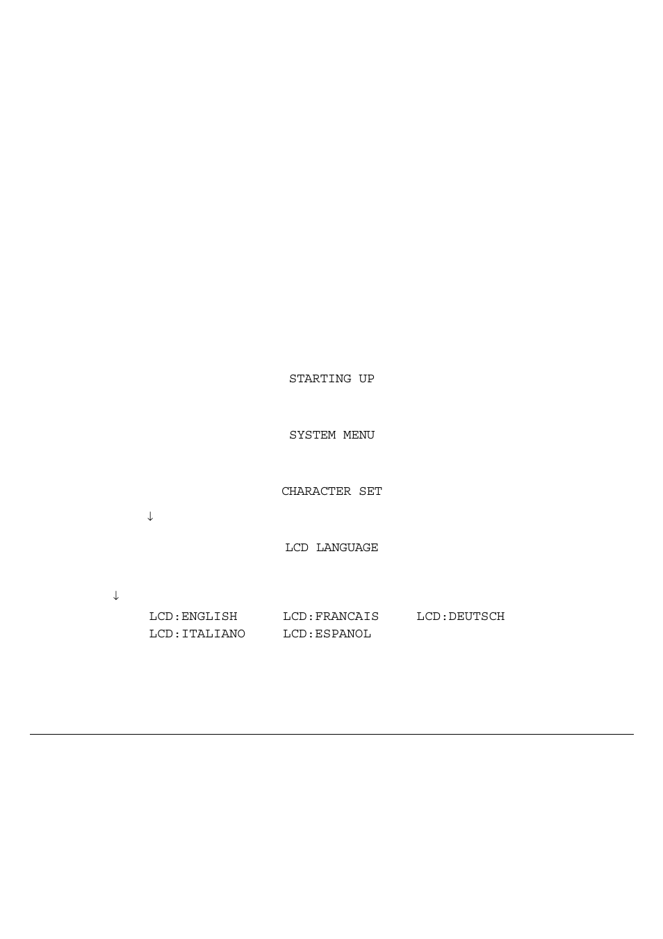 Selecting the display language | Genicom 3850 User Manual | Page 20 / 150