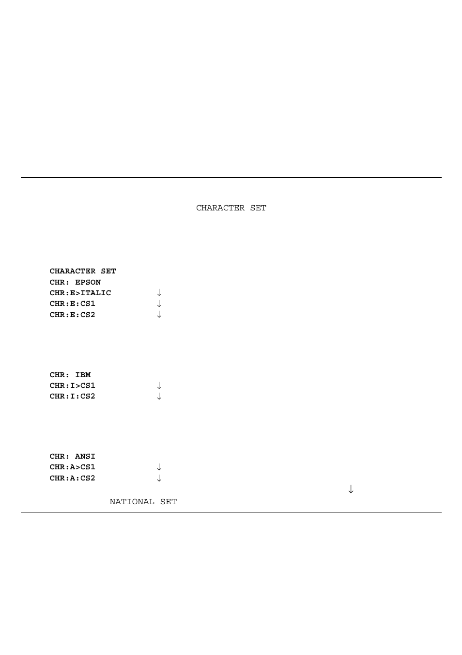 Selecting the character set for an emulation | Genicom 3850 User Manual | Page 41 / 150