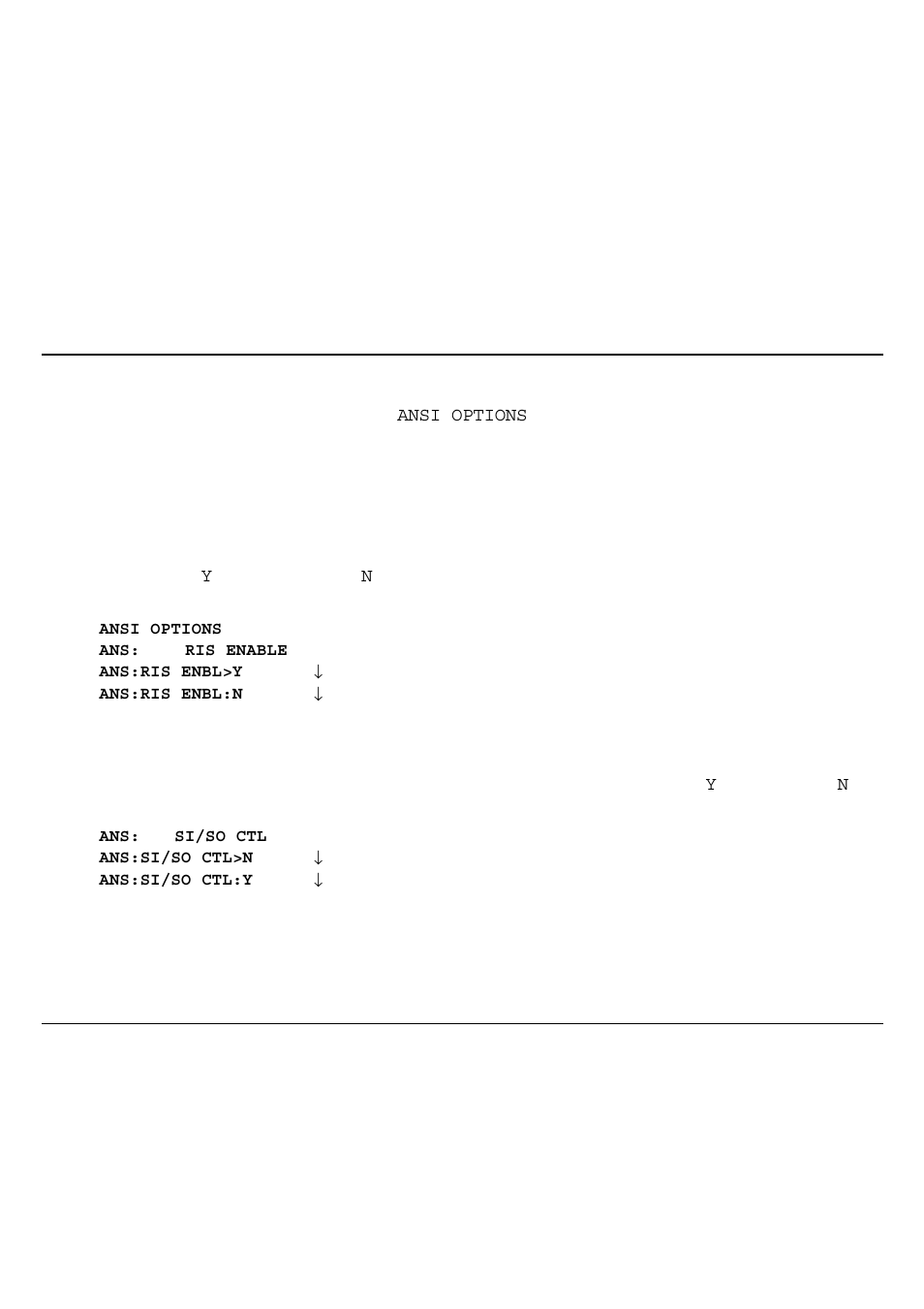 Selecting the ansi emulation options | Genicom 3850 User Manual | Page 49 / 150