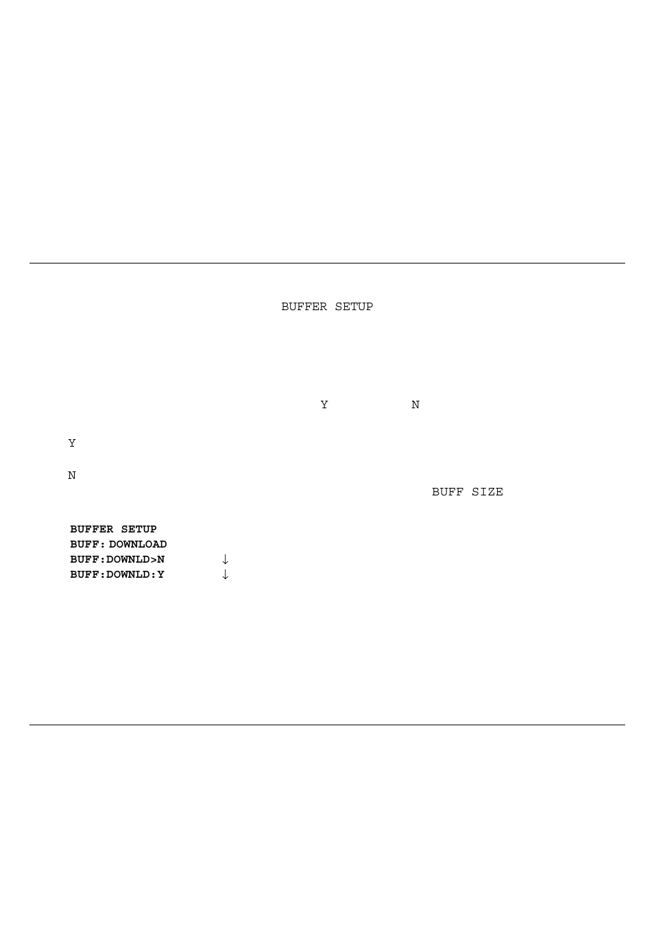 Selecting the input buffer configuration | Genicom 3850 User Manual | Page 63 / 150