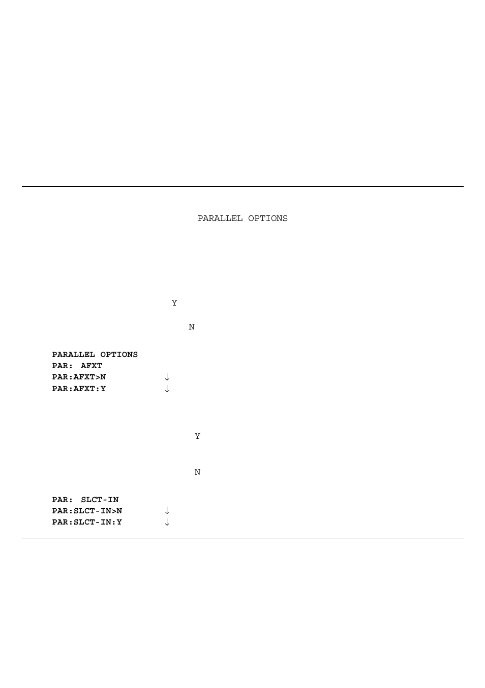 Selecting parallel interface options | Genicom 3850 User Manual | Page 66 / 150