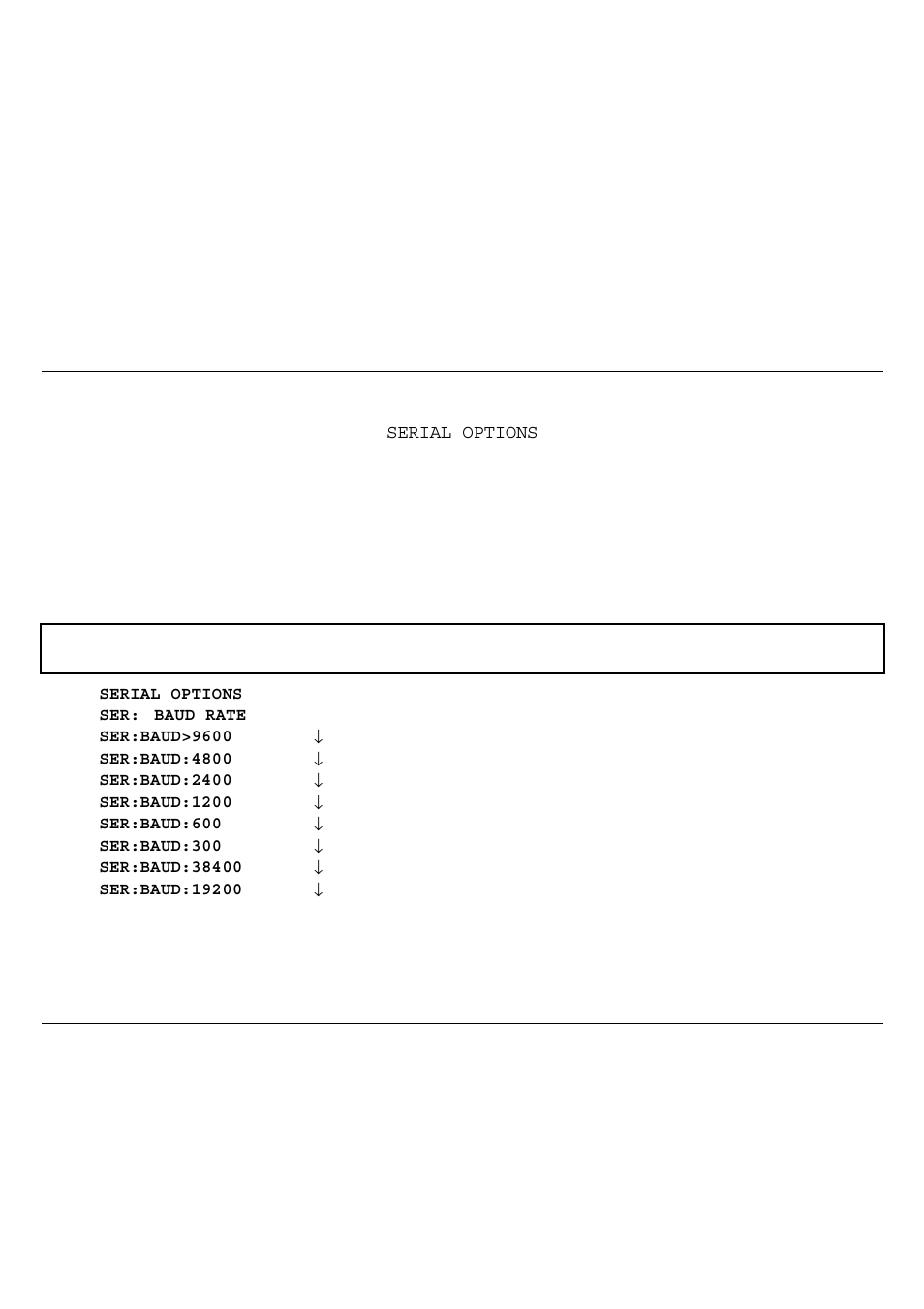 Selecting serial interface options | Genicom 3850 User Manual | Page 70 / 150