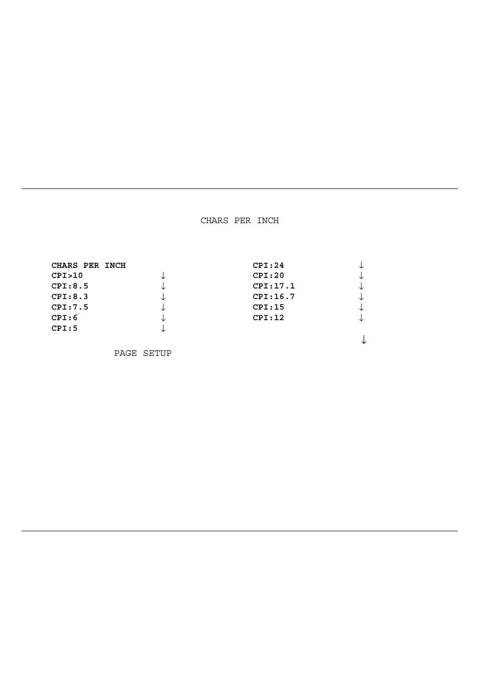 Selecting the character pitch | Genicom 3850 User Manual | Page 93 / 150