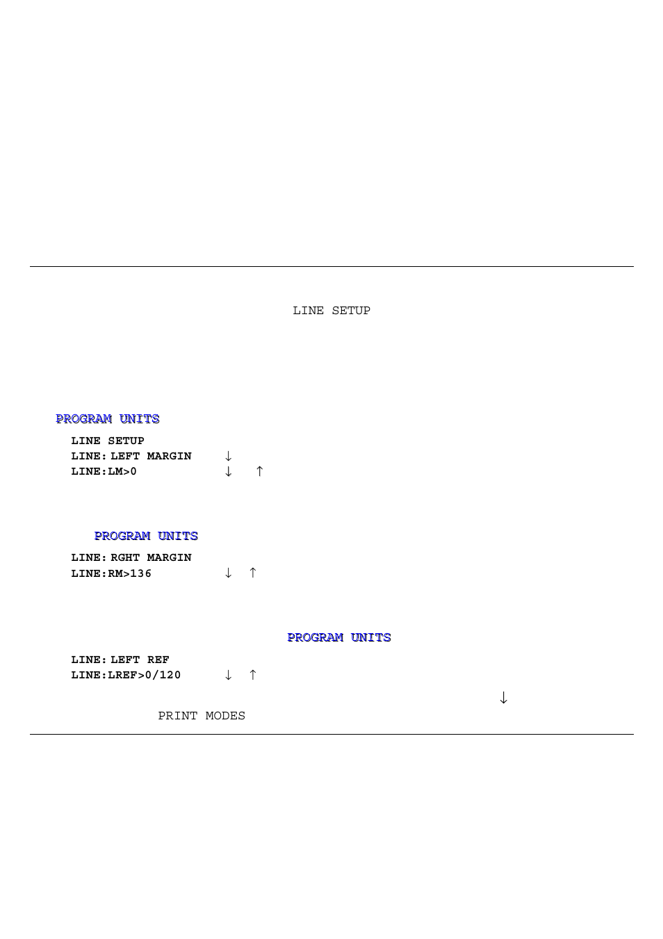 Selecting the line setup | Genicom 3850 User Manual | Page 96 / 150