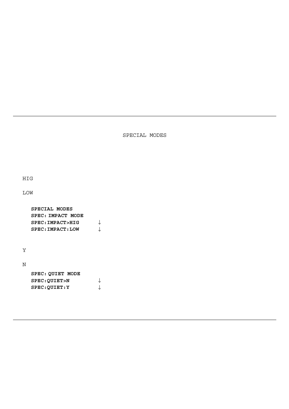 Selecting the special modes | Genicom 3850 User Manual | Page 99 / 150
