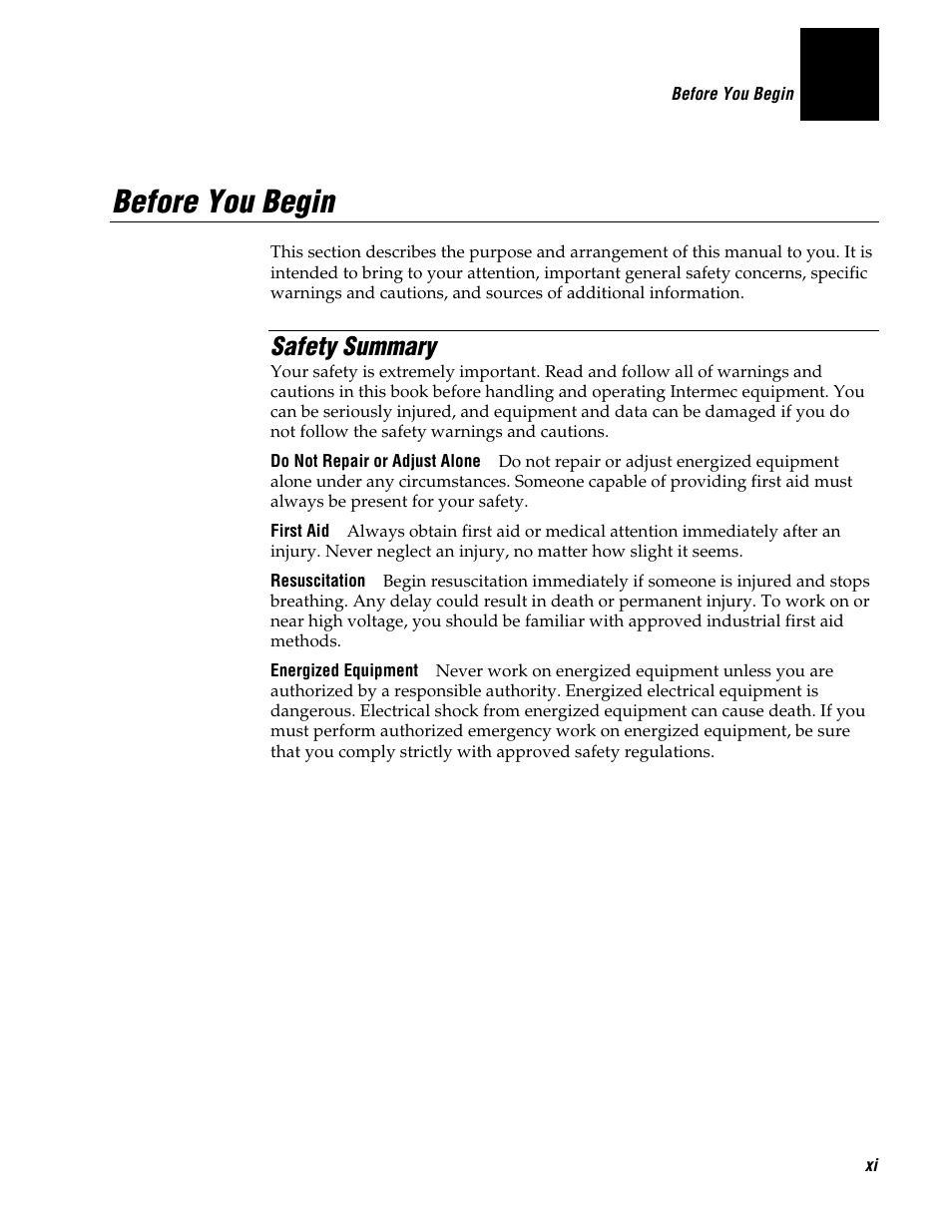 Before you begin, Safety summary | Genicom 3600 User Manual | Page 11 / 174