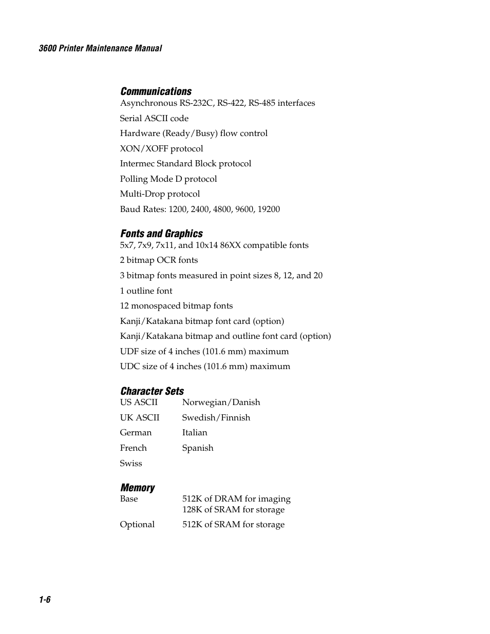 Genicom 3600 User Manual | Page 22 / 174