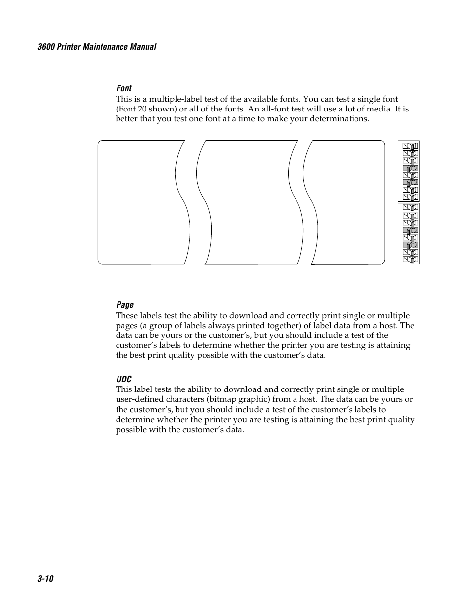 3600 printer maintenance manual, Font 20, C 3 9 c 3 9 frank | Genicom 3600 User Manual | Page 54 / 174